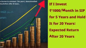 If I Invest ₹1000/Month in SIP for 5 Years and Hold It for 20 Years